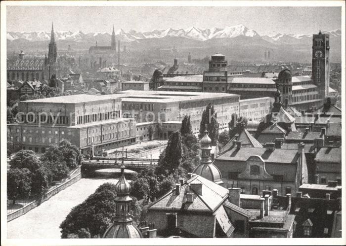 Muenchen Bayern Deutsches Museum mit Gebirge Deutscher Raiffeisentag 1954