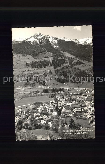 Bad Hofgastein Panorama Schlossalm Berglift