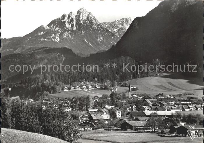 Bad Haering Tirol Gesamtansicht mit Kaisergebirge Schwefelbad