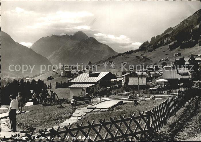 Hirschegg Kleinwalsertal Vorarlberg Minigolfplatz Alpenblick
