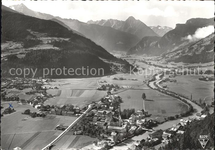 Zell Ziller Tirol Panorama gegen Tristner und Ingent Zillertaler Alpen