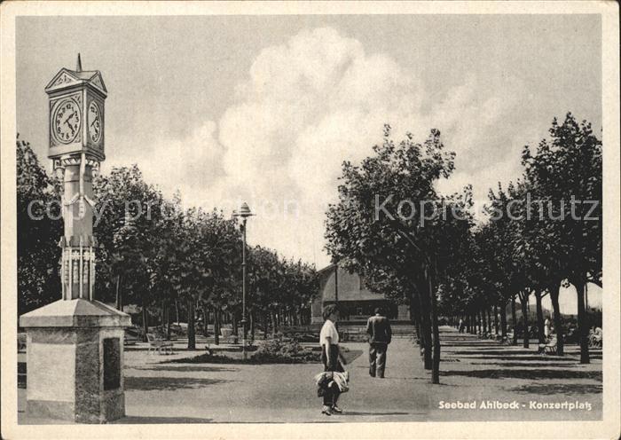 Ahlbeck Ostseebad Konzertplatz Standuhr