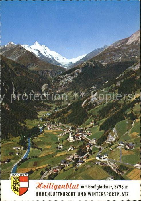 Heiligenblut Kaernten Panorama Hoehenluftkurort Wintersportplatz Grossglockner W