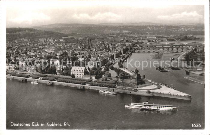 Koblenz Rhein Deutsche Eck Dampfer