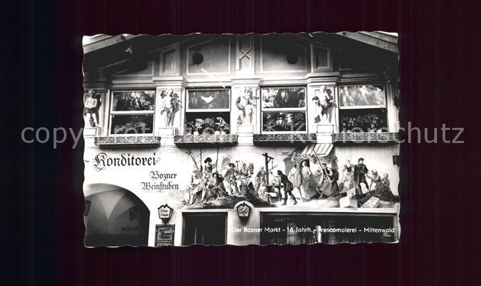 Mittenwald Bayern Bozner Markt Frescomalerei