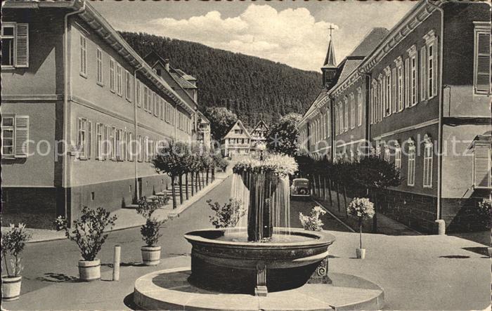 Bad Teinach-Zavelstein Blick aus dem Portal Bad Hotels Brunnen