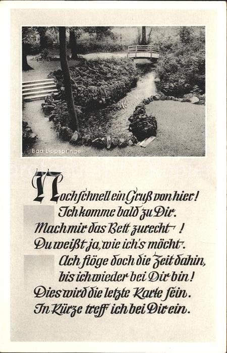 Bad Lippspringe Gedicht