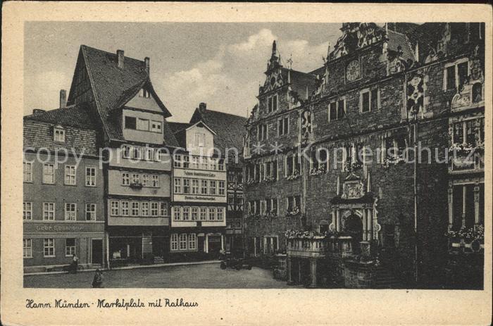 Hann. Muenden Marktplatz Rathaus