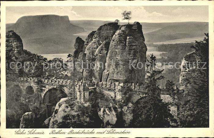Lilienstein Rathen Basteibruecke