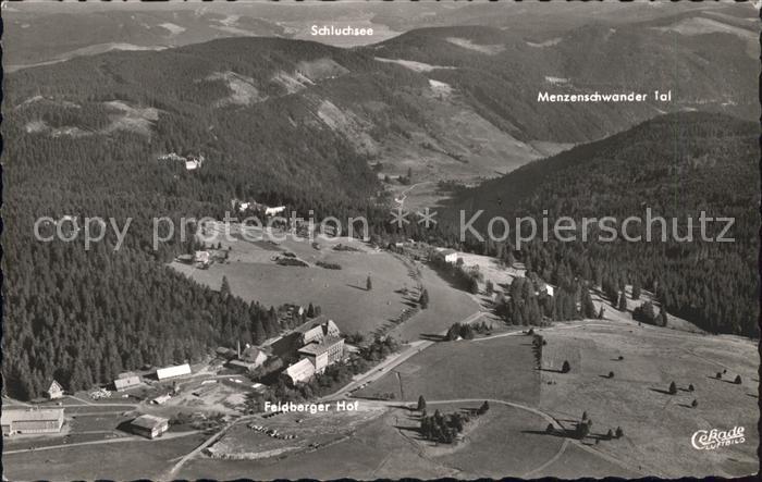 Feldberg Schwarzwald Fliegeraufnahme Schluchsee Menzenschwander Tal Hof