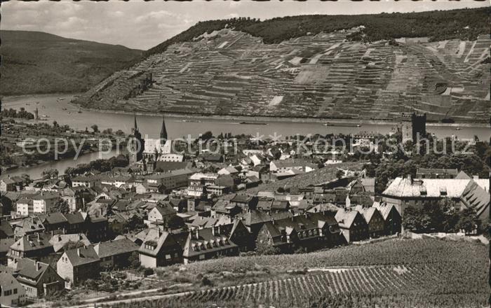 Bingen Rhein Blick Maeuseturm Burg Ehrenfels