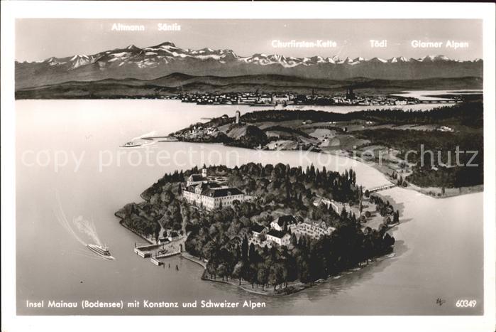Insel Mainau Konstanz Altmann Saentis Churfirsten Kette Toedi Glarner Alpen