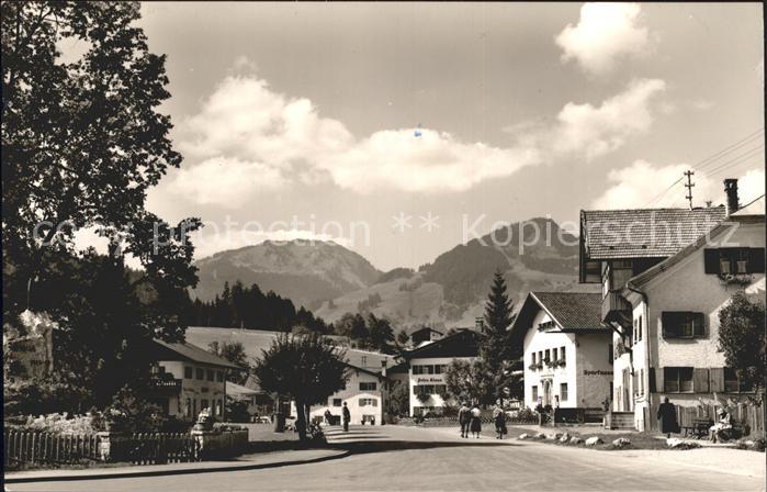 Fischen Allgaeu Nebelhorn Strassenansicht
