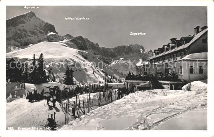 Kreuzeckhaus Alpspitze Hoellentalspitzen Zugspitze