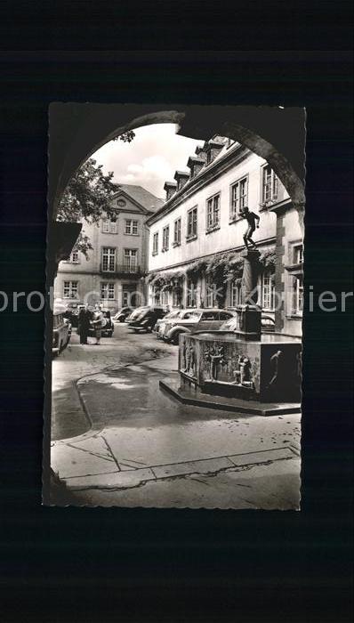 Koblenz Rhein spruckenden Schaengelchen Brunnen