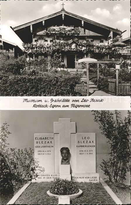 Rottach-Egern Museum Grabstaette Leo Slezak