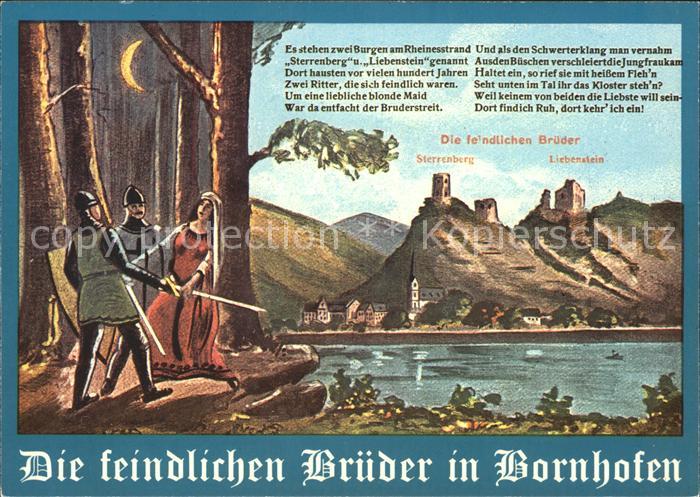 Kamp-Bornhofen Die feindlichen Brueder Burg Sterrenberg Liebenstein