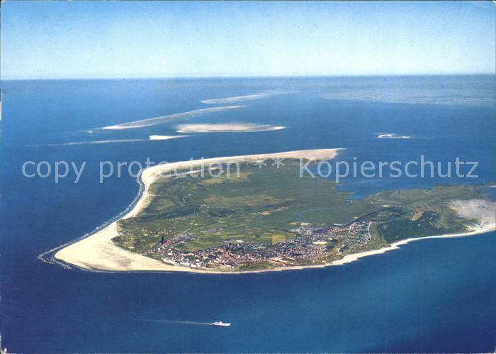 BORKUM Nordseebad Niedersachsen Fliegeraufnahme