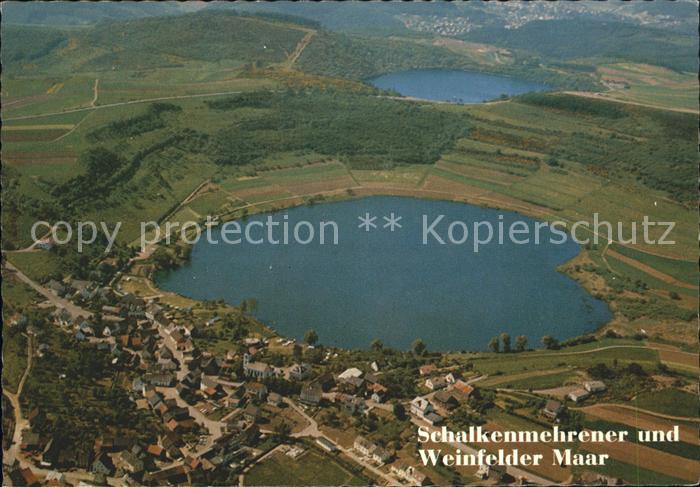 Schalkenmehren Fliegeraufnahme Weinfelder Maar