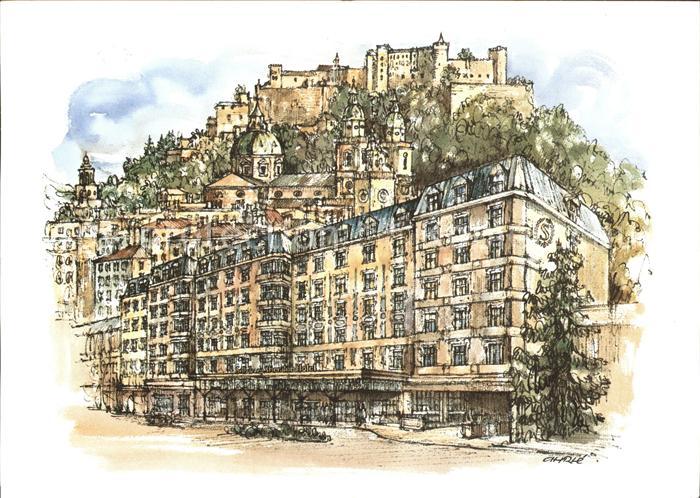 Salzburg Oesterreich Sheraton Salzburg Kuenstlerkarte