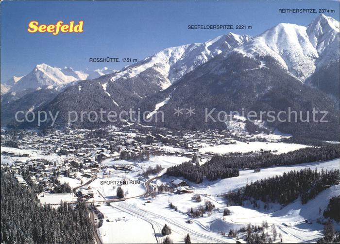 Seefeld Tirol Rosshuette Sportzentrum Seefelderspitze Reitherspitze