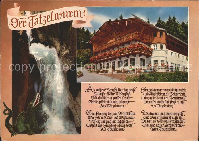 Oberaudorf Historische Gasthof zum Feurigen Tatzelwurm