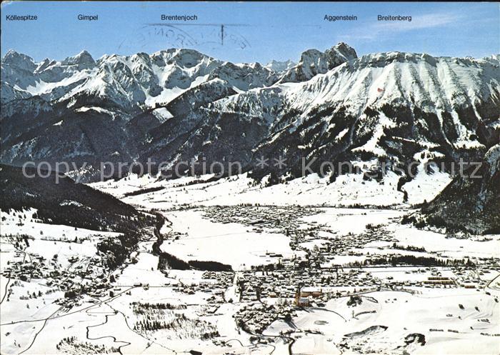 Pfronten Ostallgaeu Bayern Koellenspitze Gimpel Brentenjoch Aggenstein Breitenbe