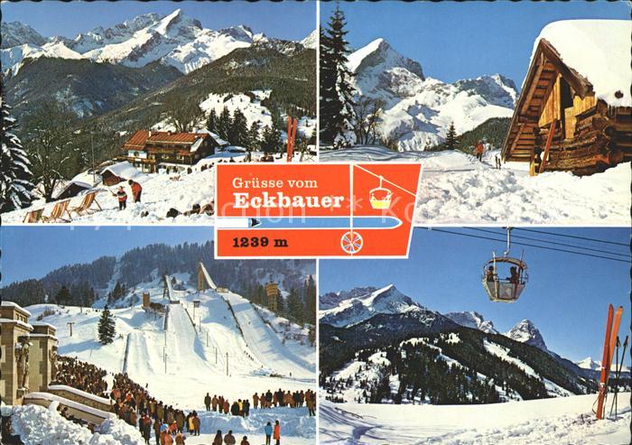 GARMISCH-PARTENKIRCHEN Bayern Berggasthof Eckbauer Alpspitze Zugspitze Olympia S