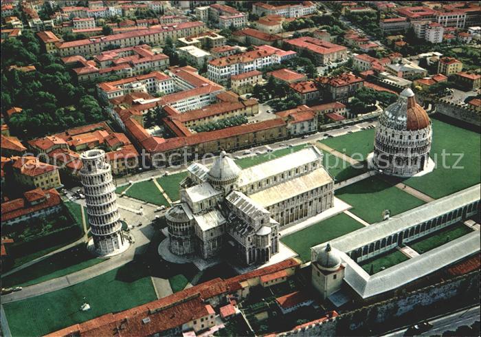 Pisa Fliegeraufnahme Dom verbinden Krankenhaus St Chiara