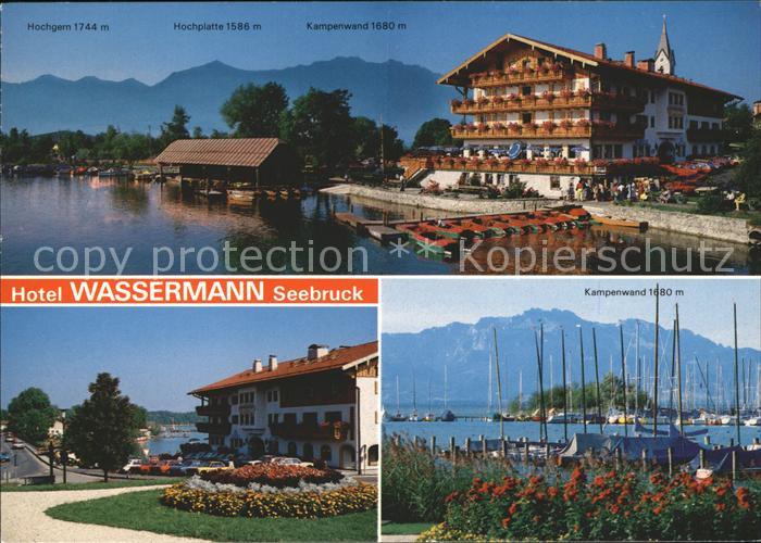 Seebruck Chiemsee Hotel Wassermann Kampenwand Hochplatte Hochgern