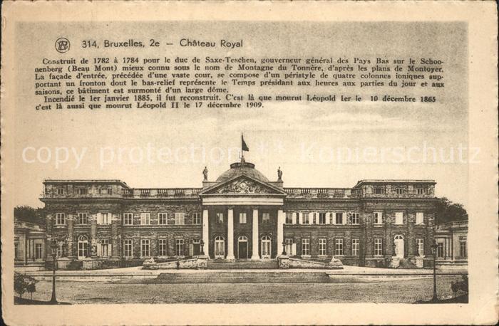 Bruxelles Bruessel Chateau Royal