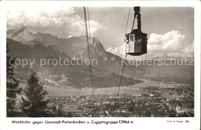 Seilbahn Wankbahn Garmisch-Partenkirchen Zugspitzgruppe