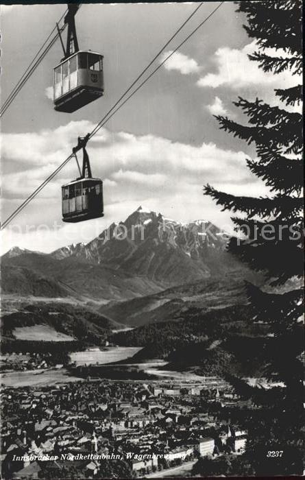 Seilbahn Nordkettenbahn Innsbruck Wagenkreuzung