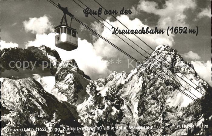Seilbahn Kreuzeck Zugspitze Hoellental Waxenstein