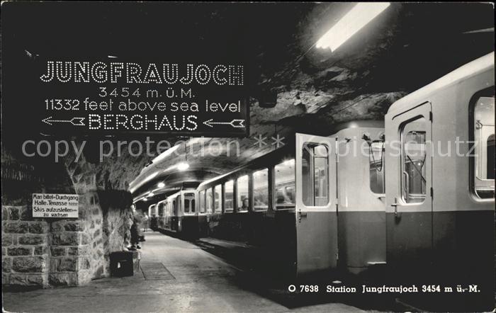 Bergbahn Station Jungfraujoch Tunnel