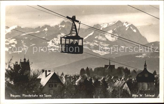Seilbahn Pfaender Bregenz Saentis