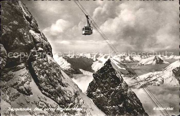 Seilbahn Zugspitzbahn Allgaeuer Alpen