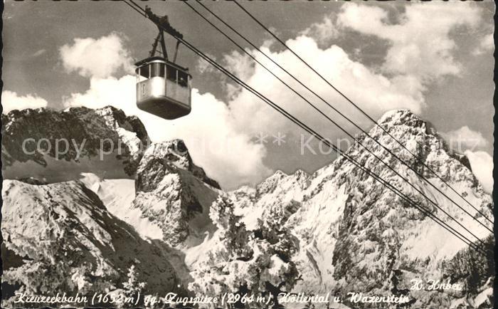 Seilbahn Kreuzeck Zugspitze Hoellental Waxenstein