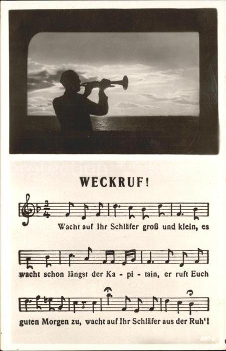 Liederkarte Weckruf Trompete