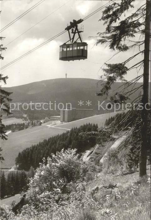 Seilbahn Oberwiesenthal Erzgebirge FDGB-Erholungsheim am Fichtelberg