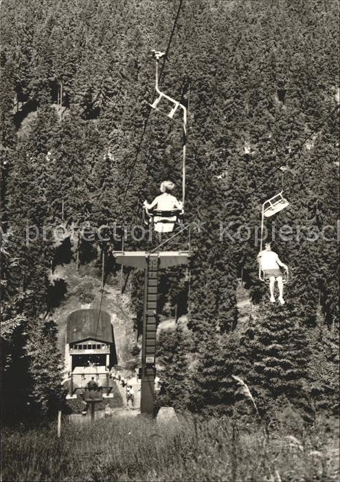 Sessellift Oberhof Thueringen Schanze am Rennsteig