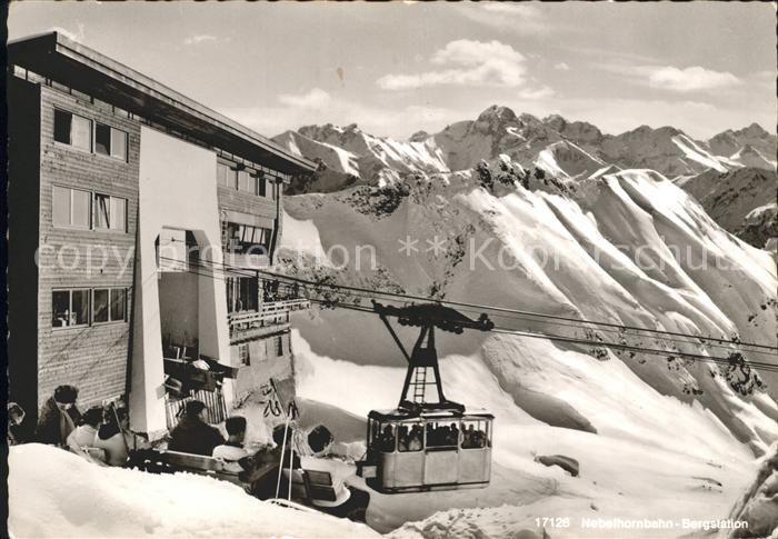 Seilbahn Nebelhorn Bergstation Oberstdorf Mädele