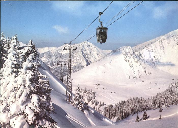 Seilbahn Spitzingsee Schoenfeldalmen Wildes Fraeulein Brecherspitze
