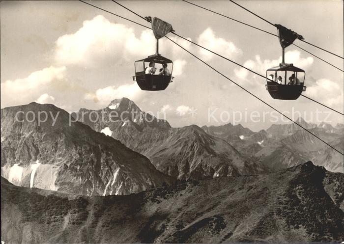 Seilbahn Kanzelwand Riezlern Kleinwalsertal Widderstein Hochkuenzelspitze