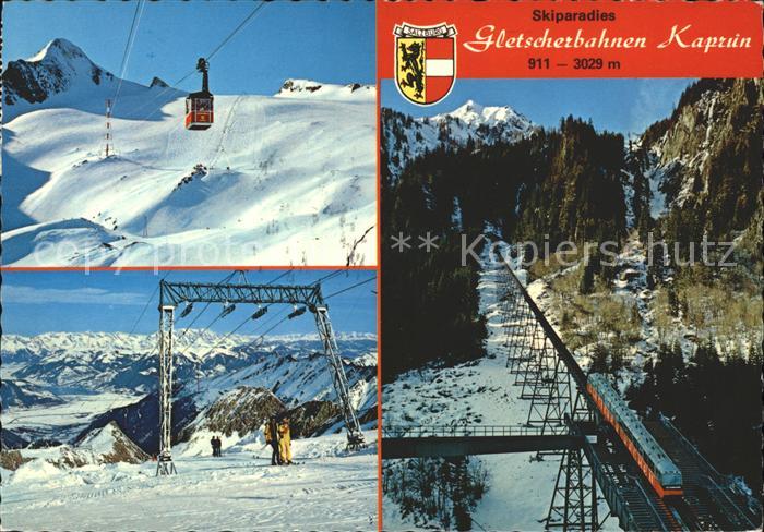 Zahnradbahn Gletscherbahnen Kaprun Seilbahn Kitzsteinhorn Skilift