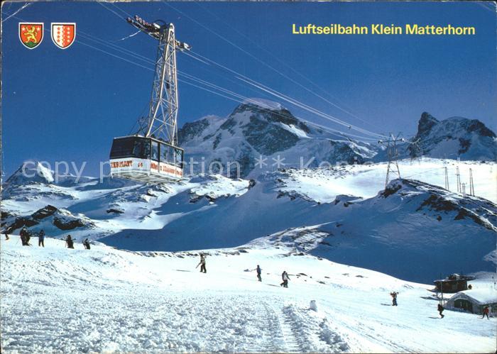 Seilbahn Klein Matterhorn Zermatt Wallis Liskamm Breithorn