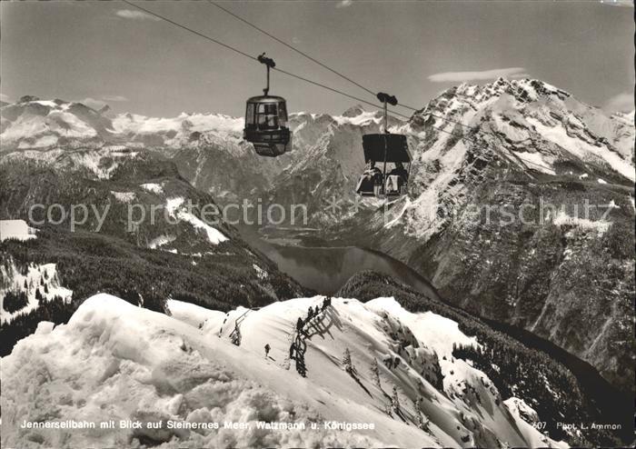 Seilbahn Jenner Sessellift Steinernes Meer Watzmann Koenigssee