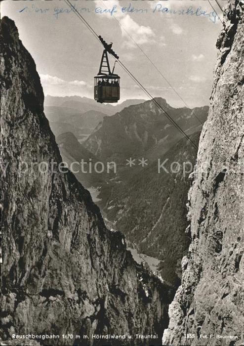 Seilbahn Rauschberg Hoerndlwand Trauntal