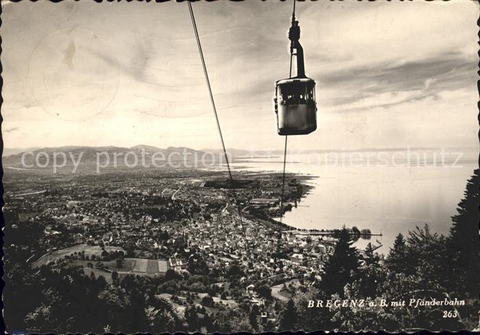 Seilbahn Pfaender Bregenz am Bodensee