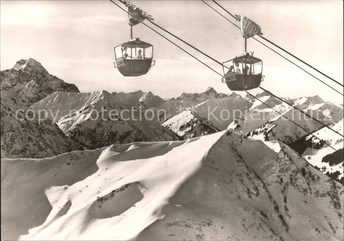 Seilbahn Kanzelwand Riezlern Kleinwalsertal Widderstein Hochkuenzelspitze